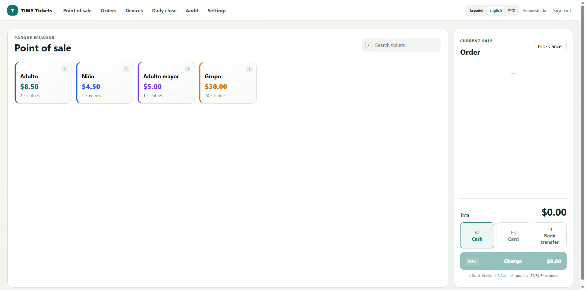 Ticketing operations dashboard
